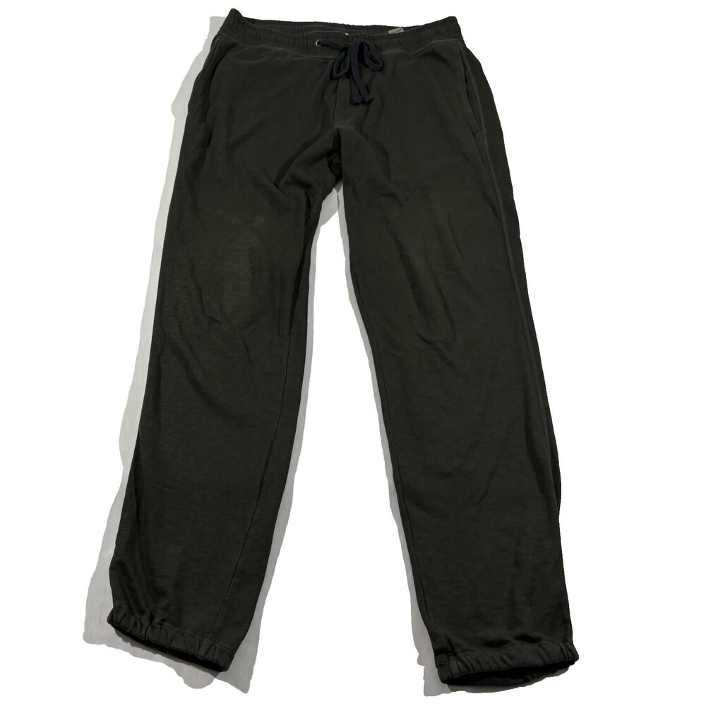 James Perse Mens Vintage French Terry Cotton Sweatpants Gray Pigment Sz 1 XS USA